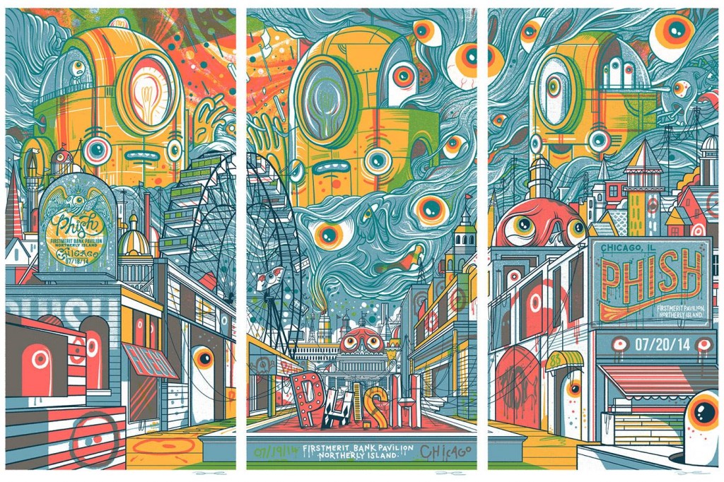 Phish Northerly Island 2014 Poster Set