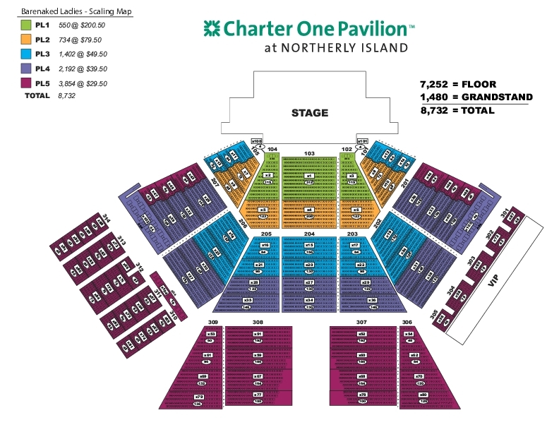 Huntington Bank Pavilion At Northerly Island Seating Map – Two Birds Home