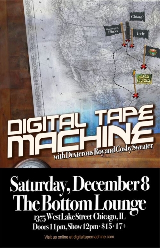 Video: Digital Tape Machine @ Bottom Lounge 12/8/12