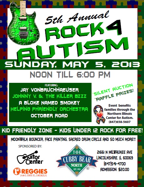 Helping Phriendly Orchestra Headlines 2013 Rock 4 Autism Benefit At Cubby Bear North