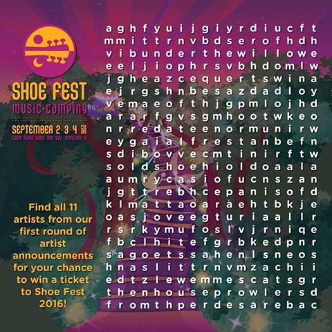 Shoe Fest Announces Initial 2016 Lineup With Word Search