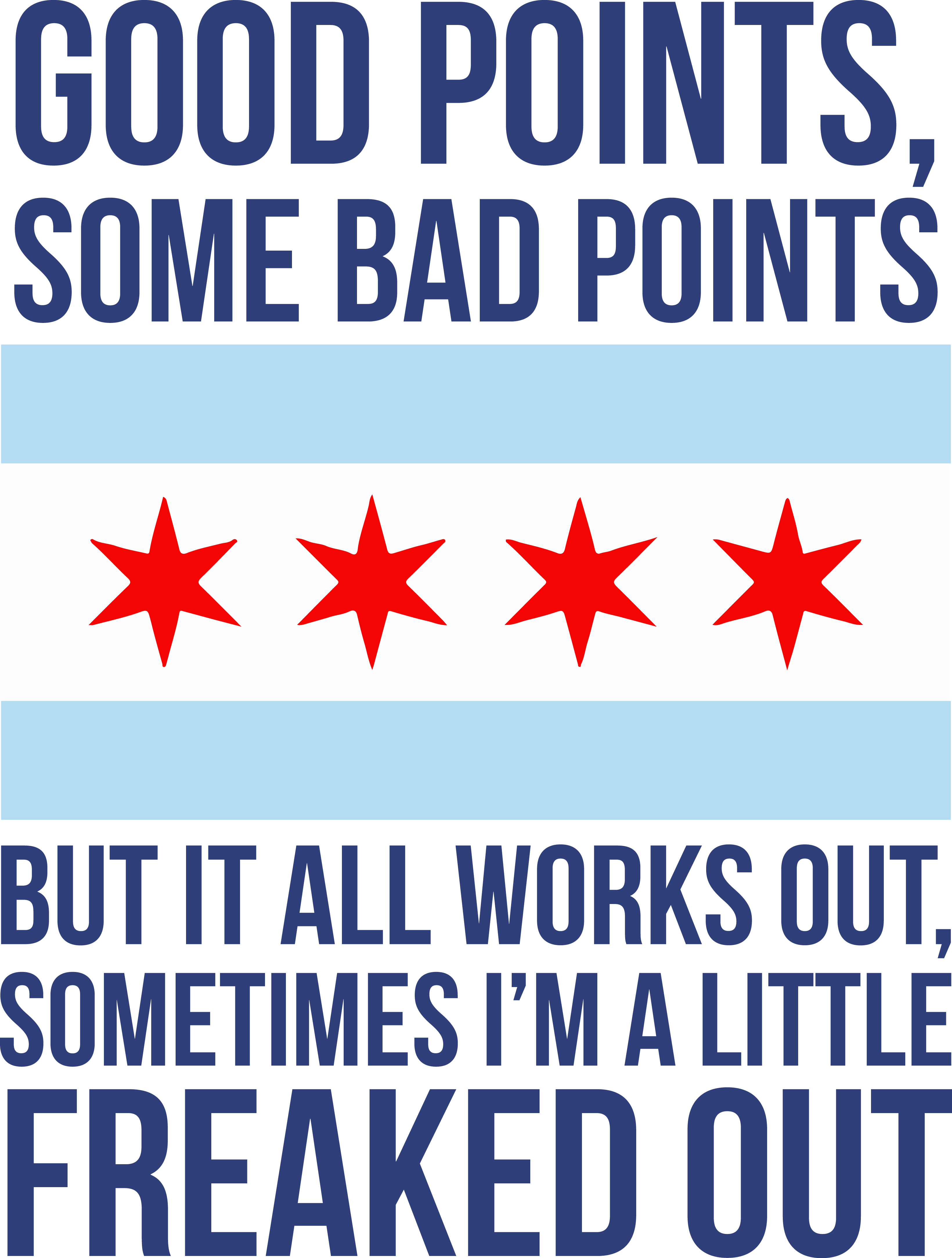 Cities | Chicago Flag + Talking Heads (& Phish) T-Shirt From Apparel Thee Well