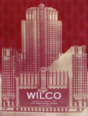 Setlist, Audio Stream & Download, Video, Poster: Wilco @ Civic Opera House, Chicago, IL 12/12/11